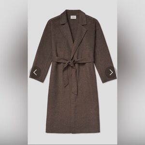 AYR The Closer Wool Coat- Shiitake- Size medium